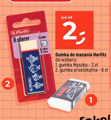 Gumka do mazania Herlitz prostokątna promocja w Dealz