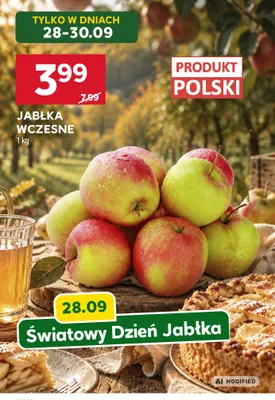 Jabłka wczesne promocja w Stokrotka