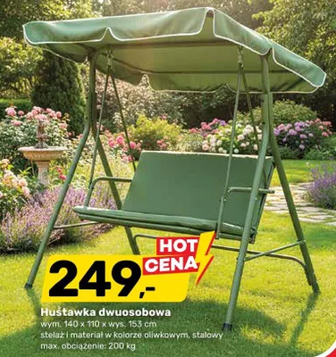 Huśtawka dwuosobowa promocja w Bricomarche