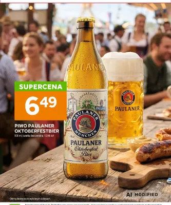 Piwo Paulaner Oktoberfestbier promocja w Stokrotka