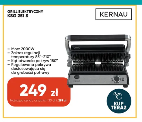 Grill elektryczny Kernau Ksg 251 S promocja w Max Elektro