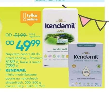 Mleko modyfikowane Kendamil Premium Follow-on Milk promocja w Super-Pharm