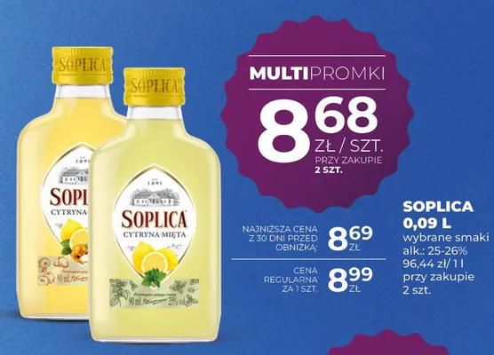 Wódka Soplica Cytryna-Mięta promocja w Duży Ben