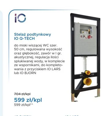Stelaż podtynkowy IO Q-TECH promocja w Blu Salony Łazienek