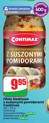 Filety śledziowe z suszonymi pomidorami Contimax promocja w Dino