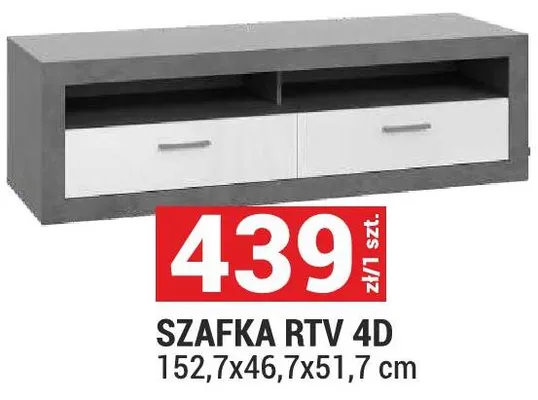 Szafka RTV 4D promocja w Merkury Market