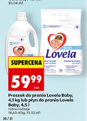 Proszek do prania Lovela Baby promocja w Biedronka