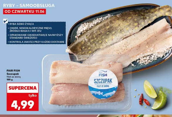 Szczupak filet ze skórą Fair Fish promocja w Kaufland