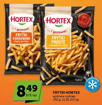 Frytki Hortex karbowane promocja w Euro Sklep