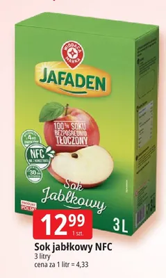 Sok jabłkowy NFC Jafaden promocja w Leclerc