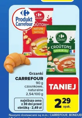 Grzanki naturalne Carrefour promocja w Carrefour