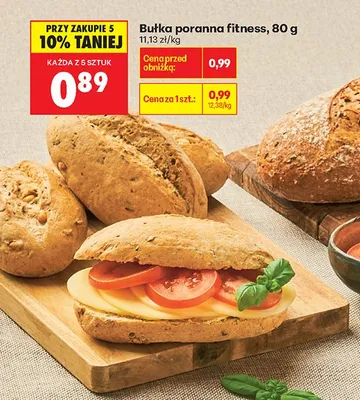 Bułka poranna fitness promocja w Biedronka