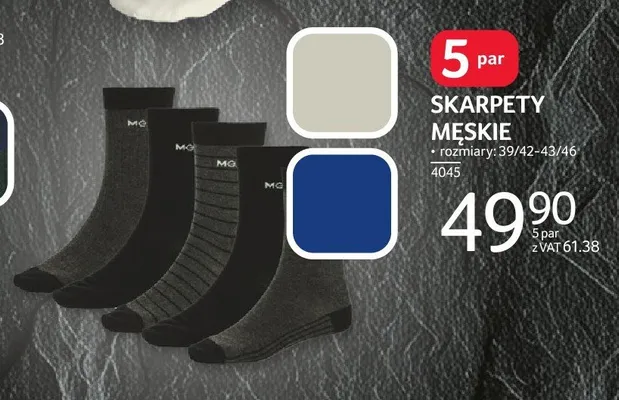 Skarpety męskie MEXX 5-pak promocja w Selgros