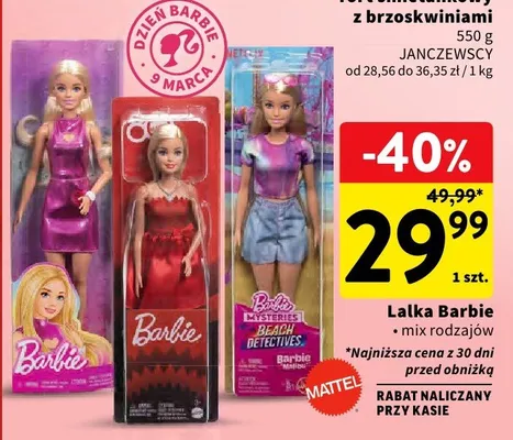 Lalka Barbie mix rodzajów promocja w Intermarche