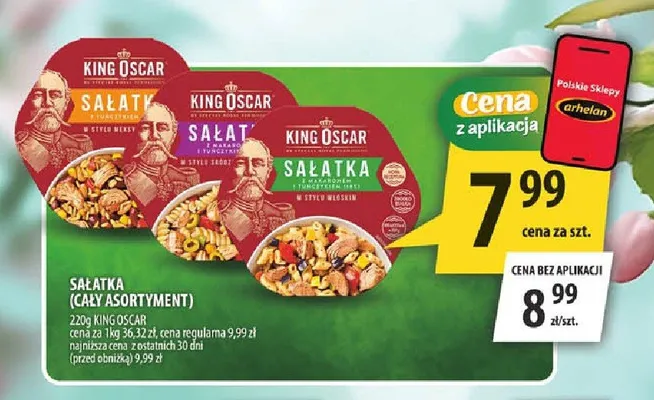 Sałatka King Oscar promocja w Arhelan
