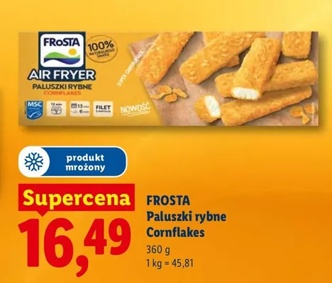 Paluszki rybne Cornflakes promocja w Lidl