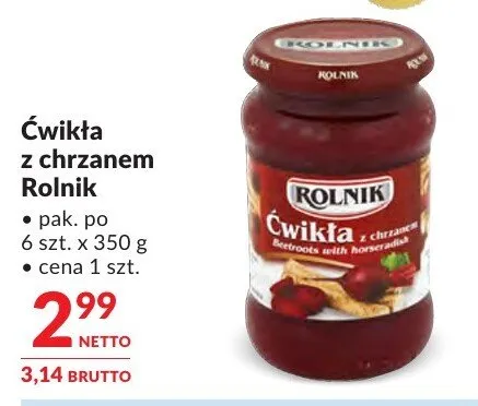 Ćwikła z chrzanem Rolnik promocja w Makro