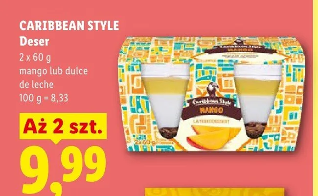 Deser Caribbean Style dulce de leche promocja w Lidl