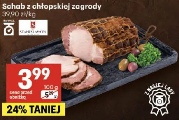 Schab z chłopskiej zagrody Stanisławów promocja w Delikatesy Centrum
