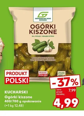 Ogórki kiszone Kucharski promocja w Kaufland