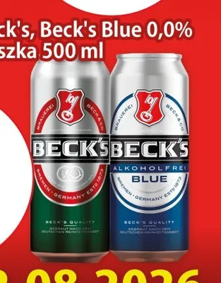 Piwo bezalkoholowe Beck's Blue promocja w Kupiec