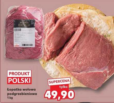 Łopatka wołowa podgrzebieniowa promocja w Kaufland