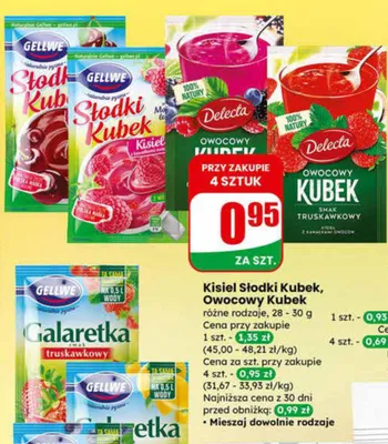 Galaretka różne rodzaje promocja w Dino