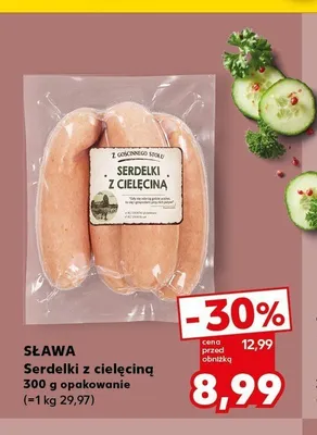 Serdelki z cielęciną Sława promocja w Kaufland