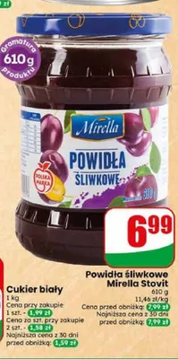 Powidła śliwkowe Mirella Stovit promocja w Dino
