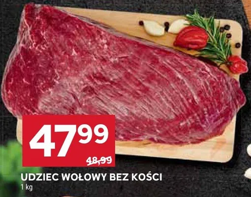 Udziec wołowy bez kości promocja w Stokrotka
