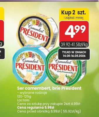 Ser camembert Lekki President promocja w Market Point