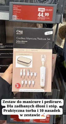 Zestaw do manicure i pedicure Cien BEAUTY promocja w Lidl