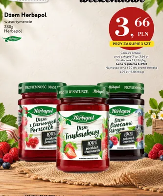 Dżem z owocami leśnymi Herbapol promocja w Market Point
