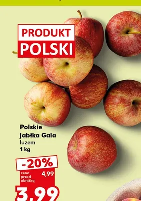 Jabłka Gala polskie luzem promocja w Kaufland