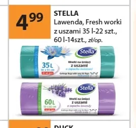 Worki z uszami Lawenda 60 l Stella promocja w Drogerie Laboo