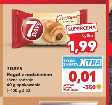 Rogal z nadzieniem 7Days promocja w Kaufland