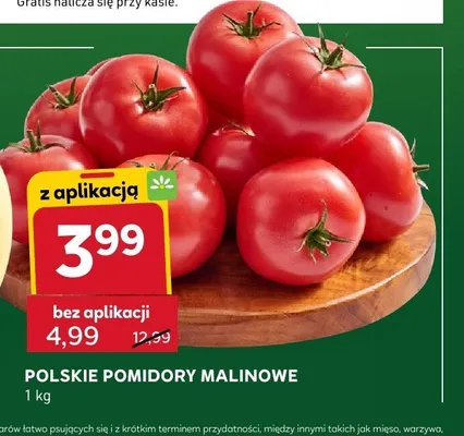 Pomidory malinowe polskie promocja w Stokrotka