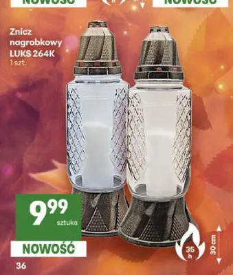 Znicz nagrobkowy Luks 264K promocja w Delikatesy Centrum