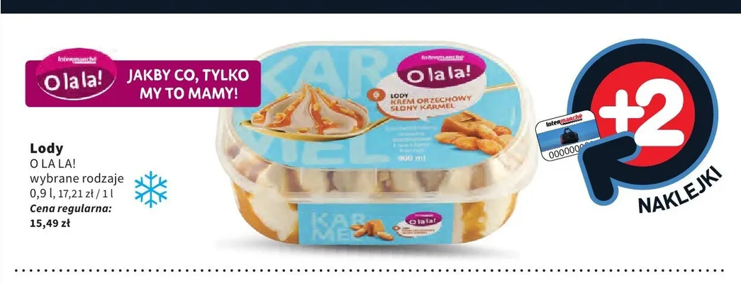 Lody O la la! promocja w Intermarche