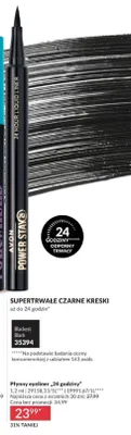 Płynny eyeliner 24 godziny Blackest Black Avon Power Stay promocja w AVON
