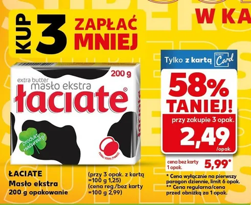 Masło ekstra promocja w Kaufland