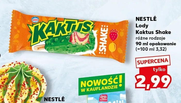 Lody Kaktus Shake promocja w Kaufland
