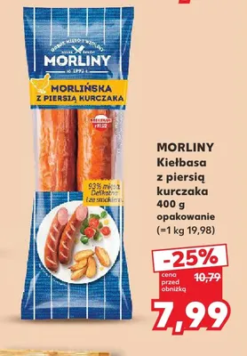 Kiełbasa z piersią kurczaka Morliny promocja w Kaufland