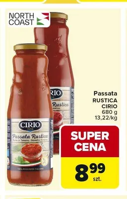 Passata Rustica Cirio promocja w Carrefour Market