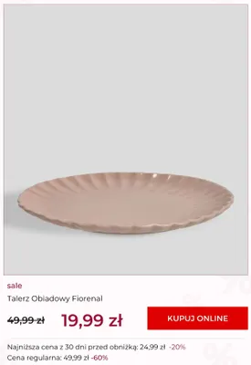 Talerz obiadowy Fiorenal home&you promocja w home&you