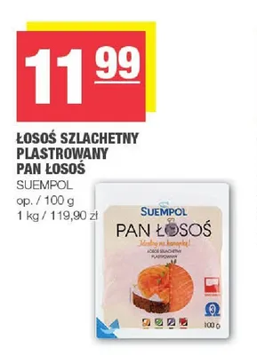 Łosoś szlachetny plastrowany Pan Łosoś Suempol promocja w SPAR