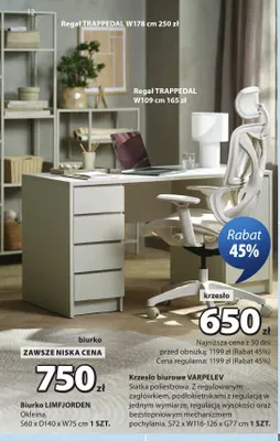 Regał Trappedal W178 cm promocja w Jysk