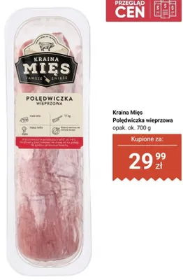 Polędwiczka wieprzowa Kraina Mięs promocja w Biedronka