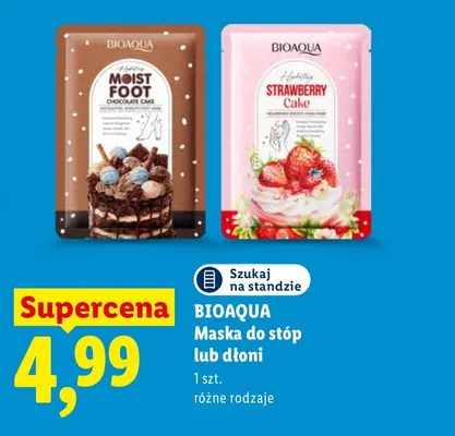 Maska do stóp Bioaqua promocja w Lidl