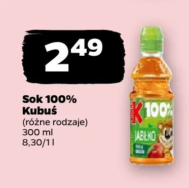 Sok 100% różne rodzaje promocja w Netto